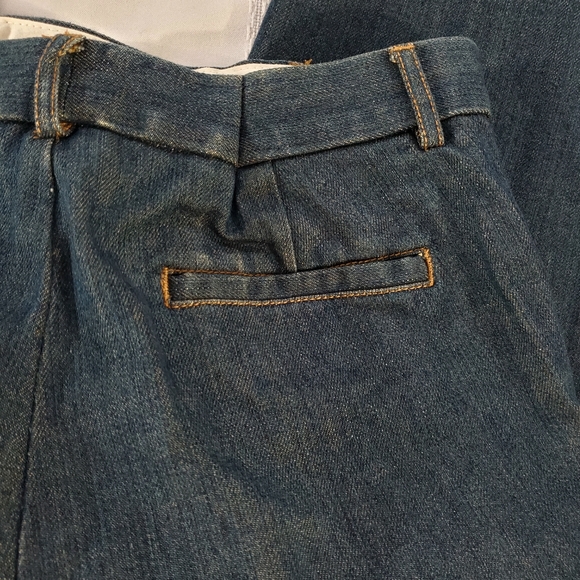 Gap Classic Pleated 100% Cotton Jean Pants  Size 6 - Picture 7 of 12